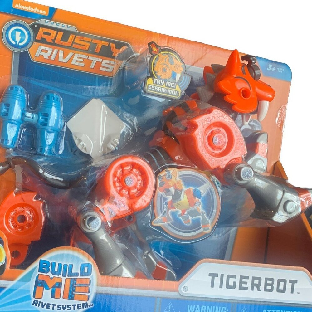 Nickelodeon Rusty Rivets Tigerbot Build Me Rivet System - Easy Build Toy Set - Picture 2 of 5